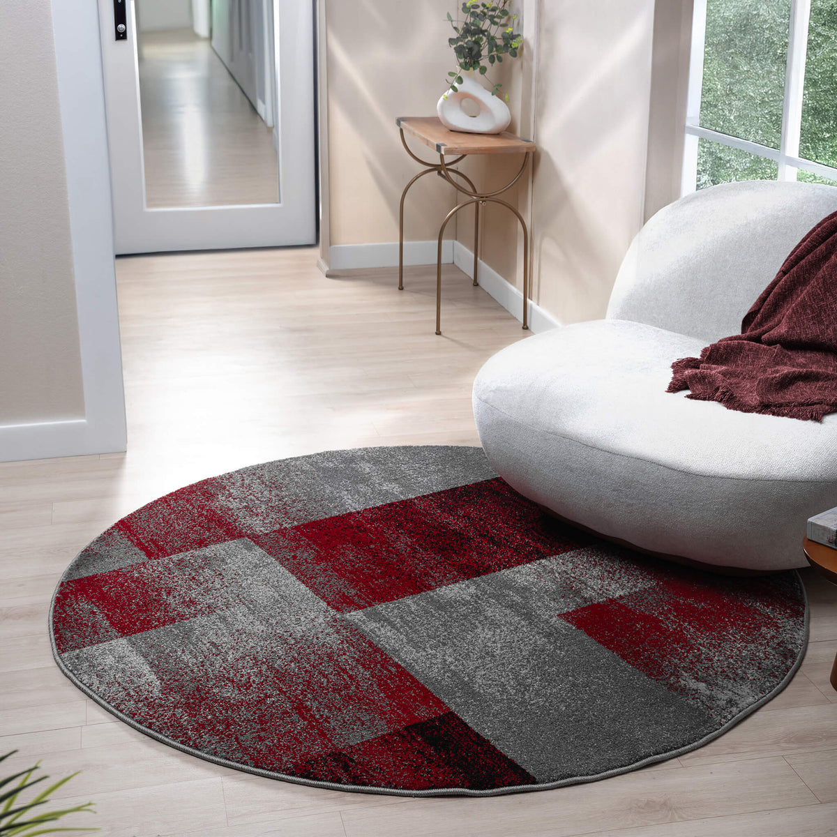 Slate 766 Red Round