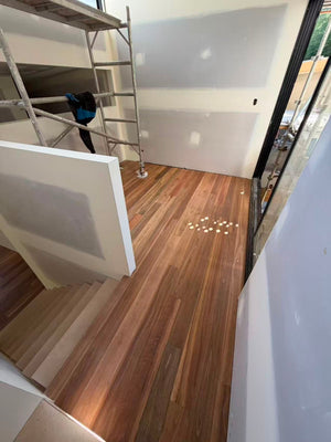 Job 3830 Ocean Shores Engineered Timber Installation — completed flooring installation