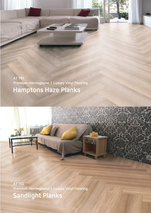 ArtiFloor Premium Herringbone Luxury Vinyl Plank Flooring 4.5mm Brochure Cover