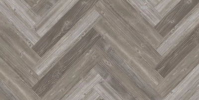 ArtiFloor Premium Herringbone Luxury Vinyl Plank Flooring 4.5mm Grey River Pine Swatch