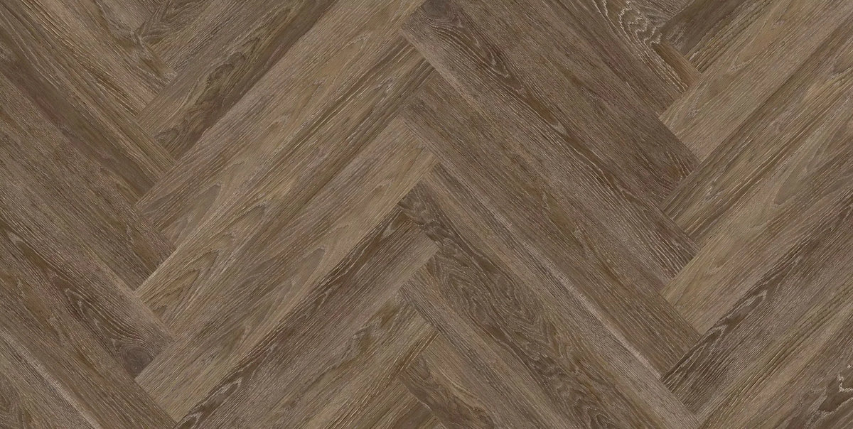 ArtiFloor Premium Herringbone Luxury Vinyl Plank Flooring 4.5mm Rustic Path Swatch