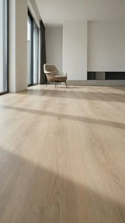 ArtiFloor Timberland Luxury Vinyl Plank Flooring 4.5mm White Washed Oak Setting