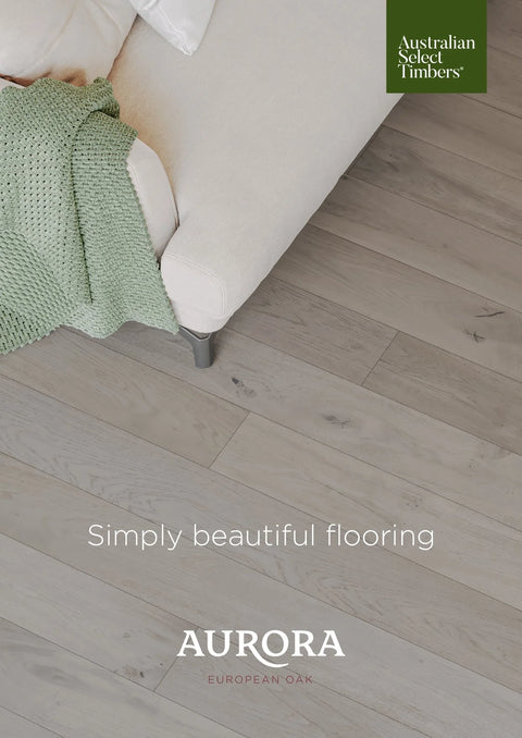 Australian Select Timbers Aurora European Oak Engineered Timber Flooring 14/2mm Brochure Cover