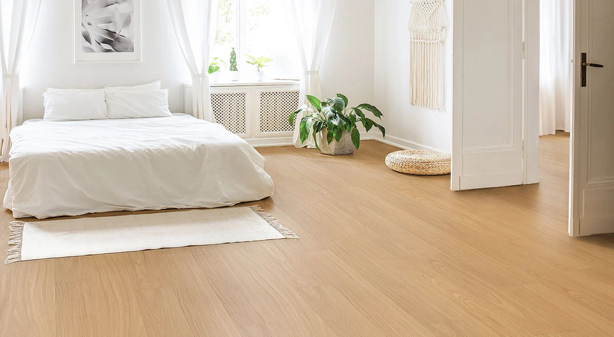 Clever Choice Hydro Merit AC4 Laminate Flooring 12mm Crimson Ruby Blackbutt Setting
