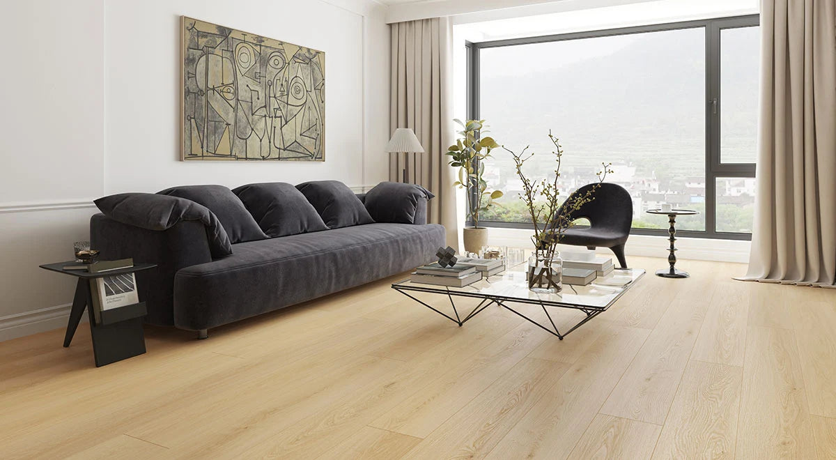 Clever Choice Hydro Pro Grand Laminate Flooring 12mm Yellow House flooring room setting