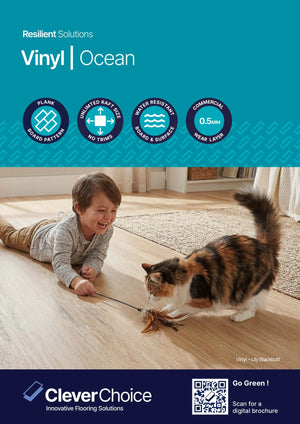 Clever Choice Ocean Luxury Vinyl Plank Flooring 4.5mm brochure cover