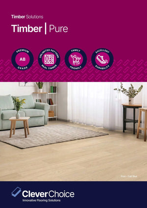 Clever Choice Pure Engineered Timber Flooring T&G 14/2mm Brochure Cover