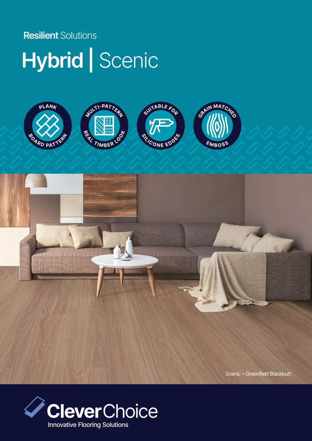 Clever Choice Scenic Hybrid Flooring 10mm Brochure Cover