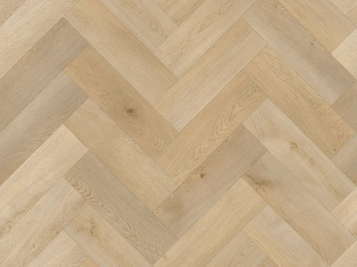 Elsa Herringbone Luxury Vinyl Plank Flooring 2.5mm Champagne Oak Swatch
