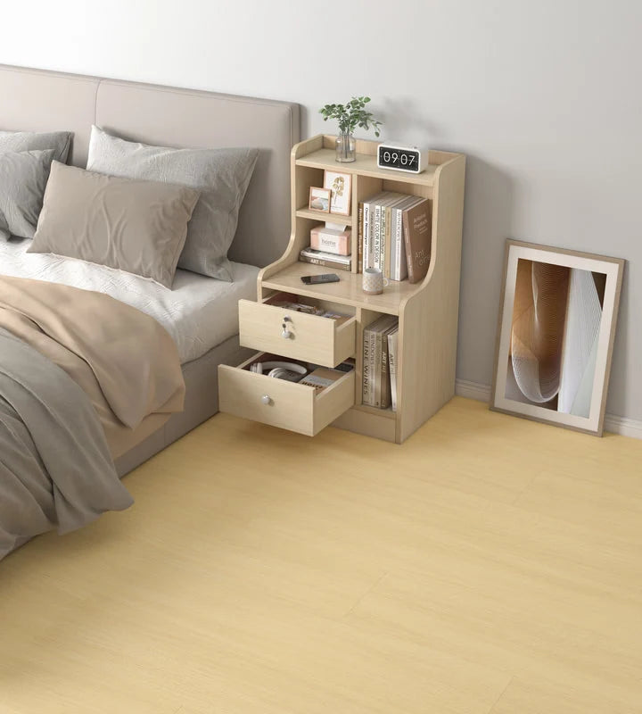 Elsa KORUM Luxury Vinyl Plank Flooring 4.5mm Silk Oak Setting