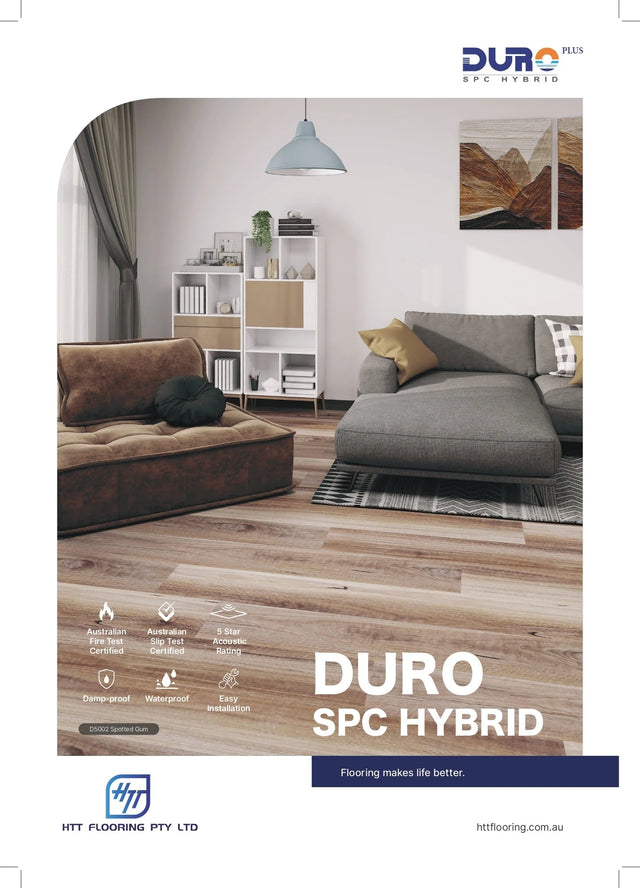 HTT Duro Plus Hybrid Flooring 9.5mm Brochure Cover