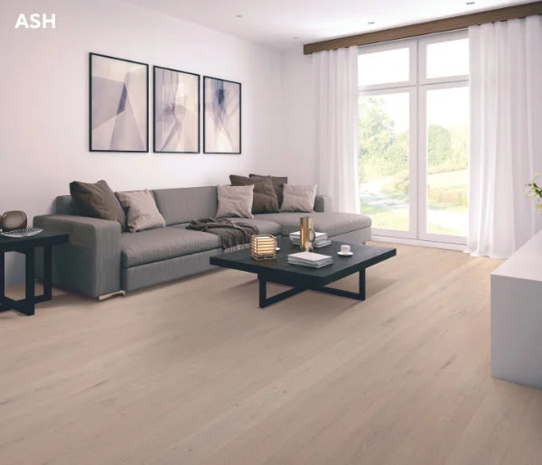 Hurford Genuine Oak Prime Grade Engineered Timber Flooring 15/4mm Ash Setting