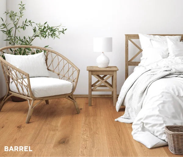 Hurford Genuine Oak Prime Grade Engineered Timber Flooring 15/4mm Barrel Setting