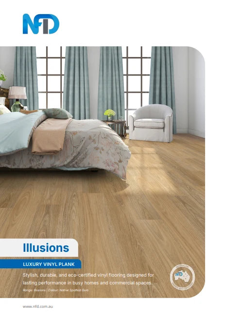 NFD Illusions Luxury Vinyl Plank Flooring 5mm Logo