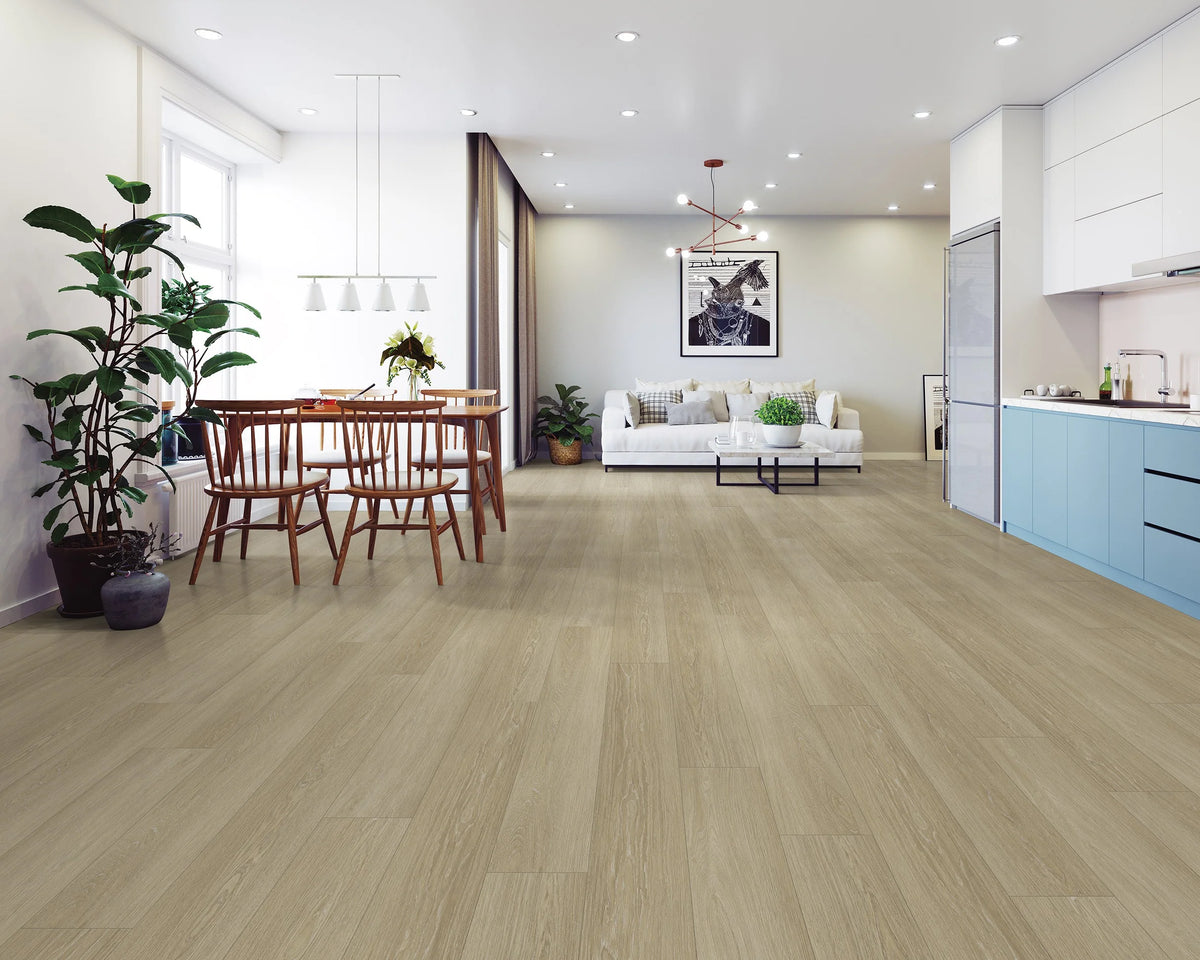 NFD Tempess Luxury Vinyl Plank Flooring 4.5mm Dawn Oak Setting