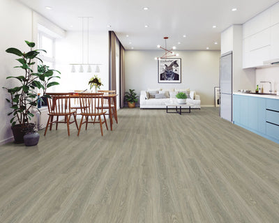 NFD Tempess Luxury Vinyl Plank Flooring 4.5mm Nickle Oak Setting