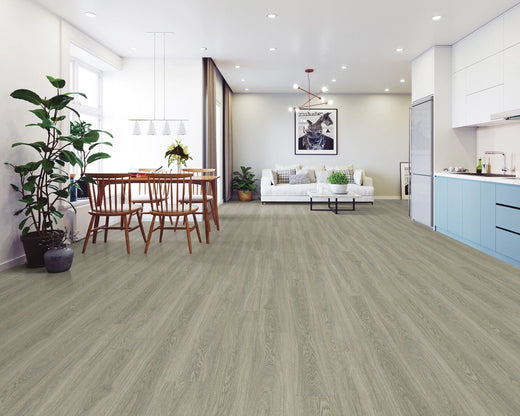 NFD Tempess Luxury Vinyl Plank Flooring 4.5mm Nickle Oak Setting