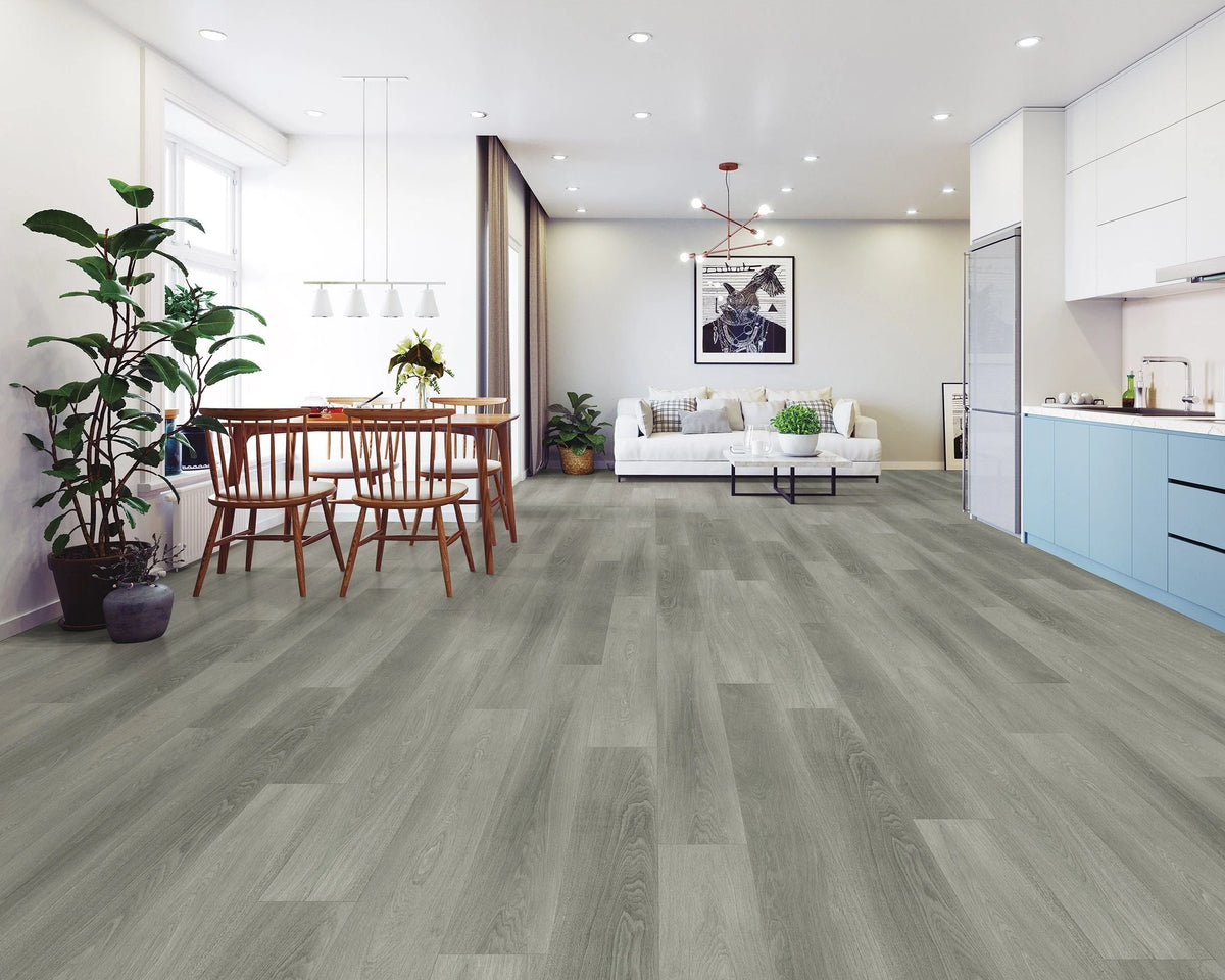 NFD Tempess Luxury Vinyl Plank Flooring 4.5mm Rainy Oak Setting