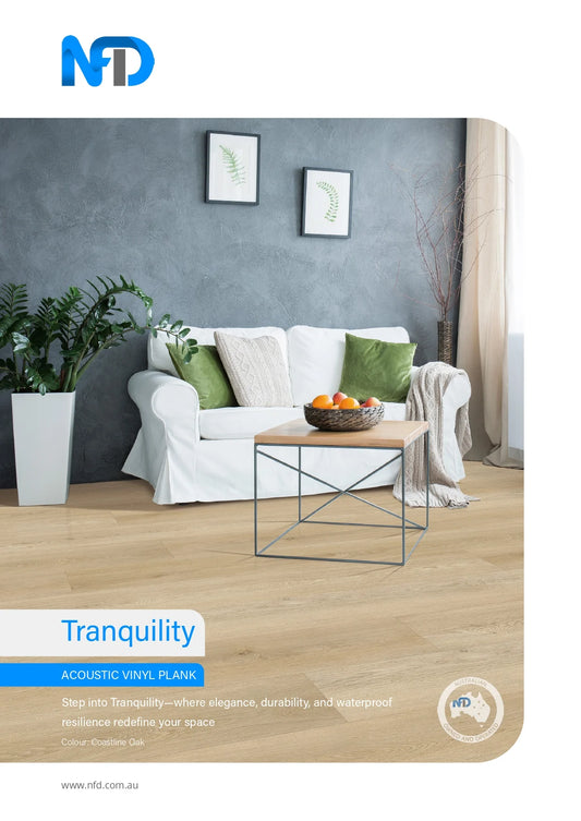 NFD Tranquility Luxury Vinyl Plank Flooring 5mm Brochure Cover