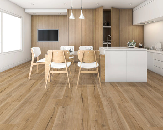 NFD Tranquility Luxury Vinyl Plank Flooring 5mm Classic Teak Swatch