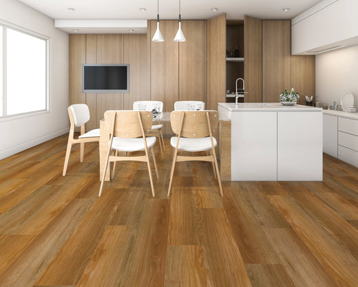 NFD Tranquility Luxury Vinyl Plank Flooring 5mm Ernest Spotted Gum Swatch