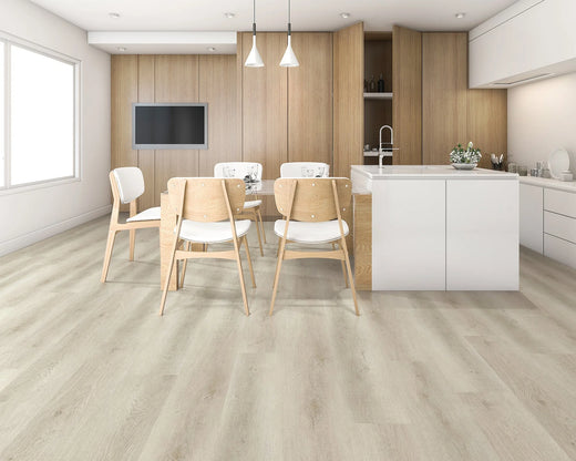 NFD Tranquility Luxury Vinyl Plank Flooring 5mm Pewter Oak Swatch