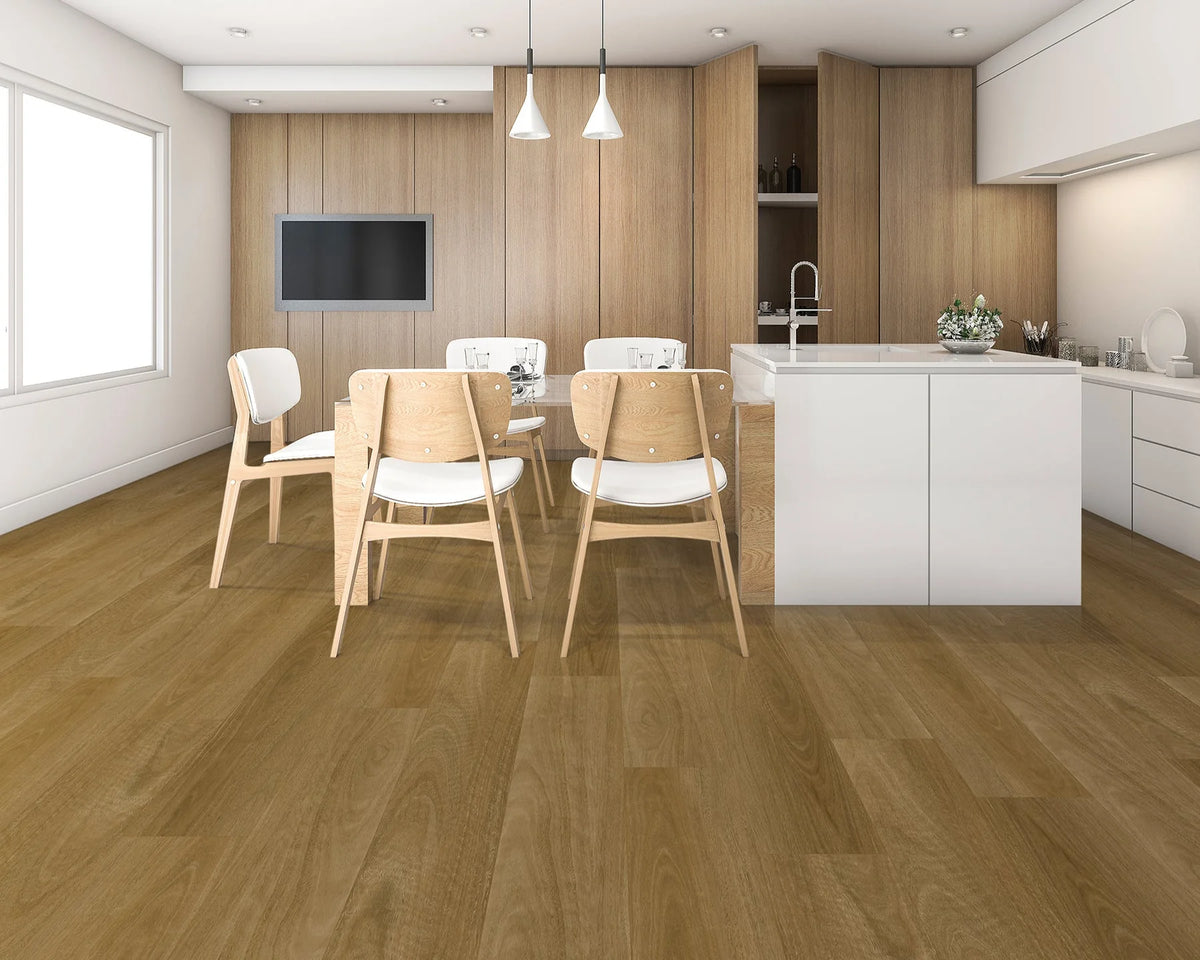 NFD Tranquility Luxury Vinyl Plank Flooring 5mm Rover Spotted Gum Swatch