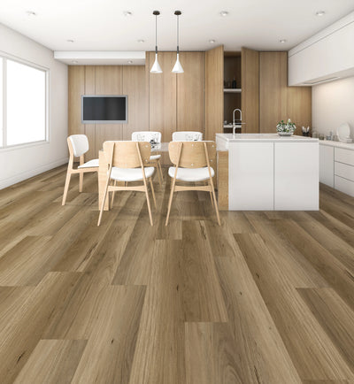 NFD Tranquility Luxury Vinyl Plank Flooring 5mm Smokey Blackbutt Swatch