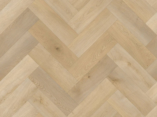 Pallas Deluxe Herringbone Hybrid Flooring 7.5mm Champagne Oak Swatch