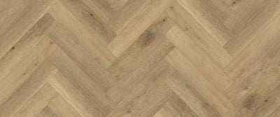 Pallas Deluxe Herringbone Hybrid Flooring 7.5mm Natural Oak Swatch
