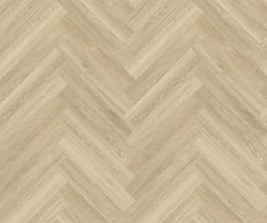 Pallas Deluxe Herringbone Hybrid Flooring 7.5mm Savannah Oak Swatch