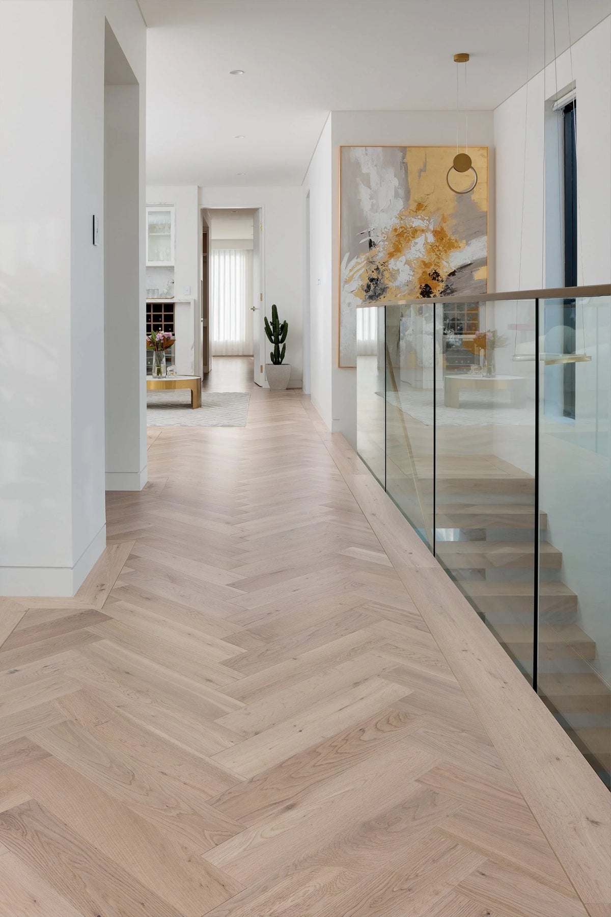Preference De Marque Oak Herringbone Engineered Timber Flooring 15/4mm 120mm Parana Setting