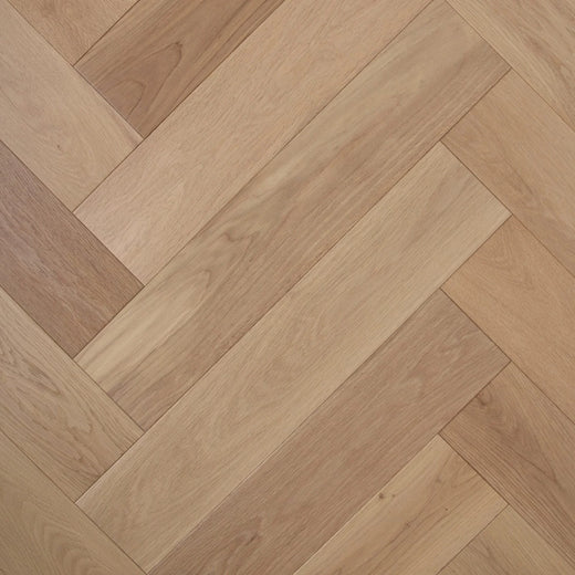 Preference De Marque Oak Herringbone Engineered Timber Flooring 15/4mm 120mm Pure Natural Swatch