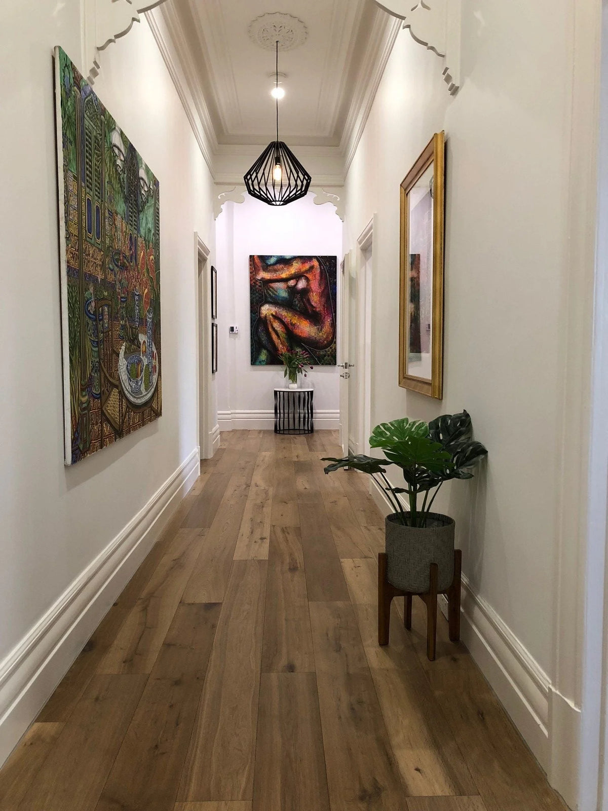 Preference De Marque Oak Herringbone Engineered Timber Flooring 21/6mm 120mm Latte Setting