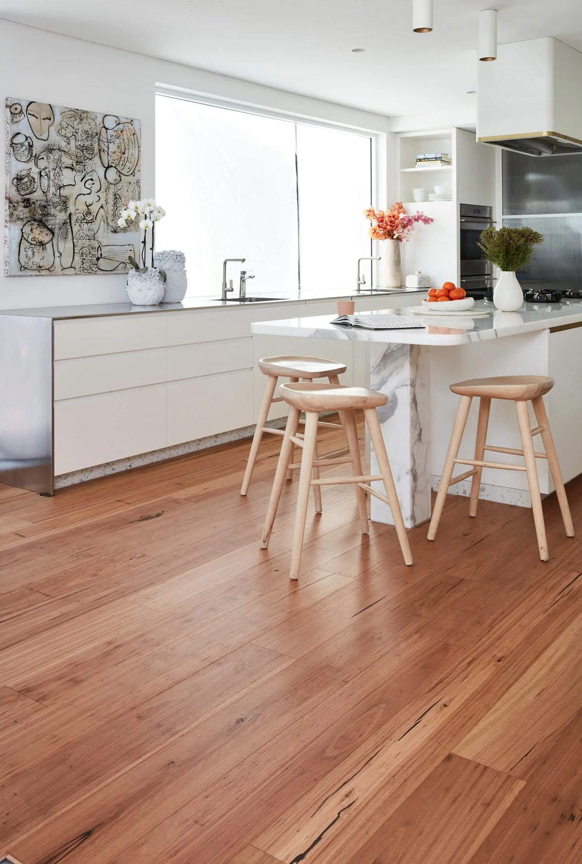 Preference Fiddleback Australian Hardwood Rustic Engineered Timber Flooring 14/3mm 189mm Rustic Blackbutt Setting