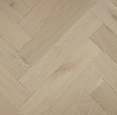 Preference Pronto European Oak Herringbone Engineered Timber Flooring 14/3mm Pebble Reef Swatch