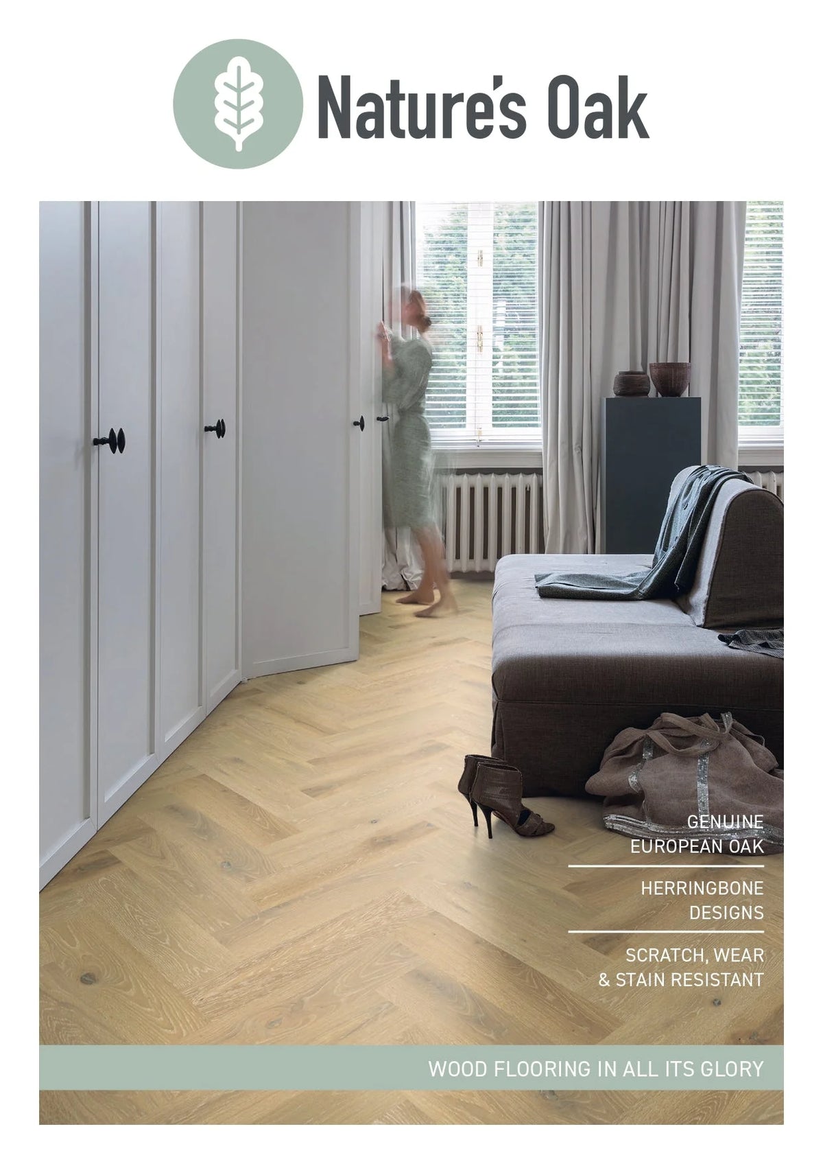 Premium Floors Nature’s Oak Herringbone Engineered Timber Flooring 14mm Featured Image