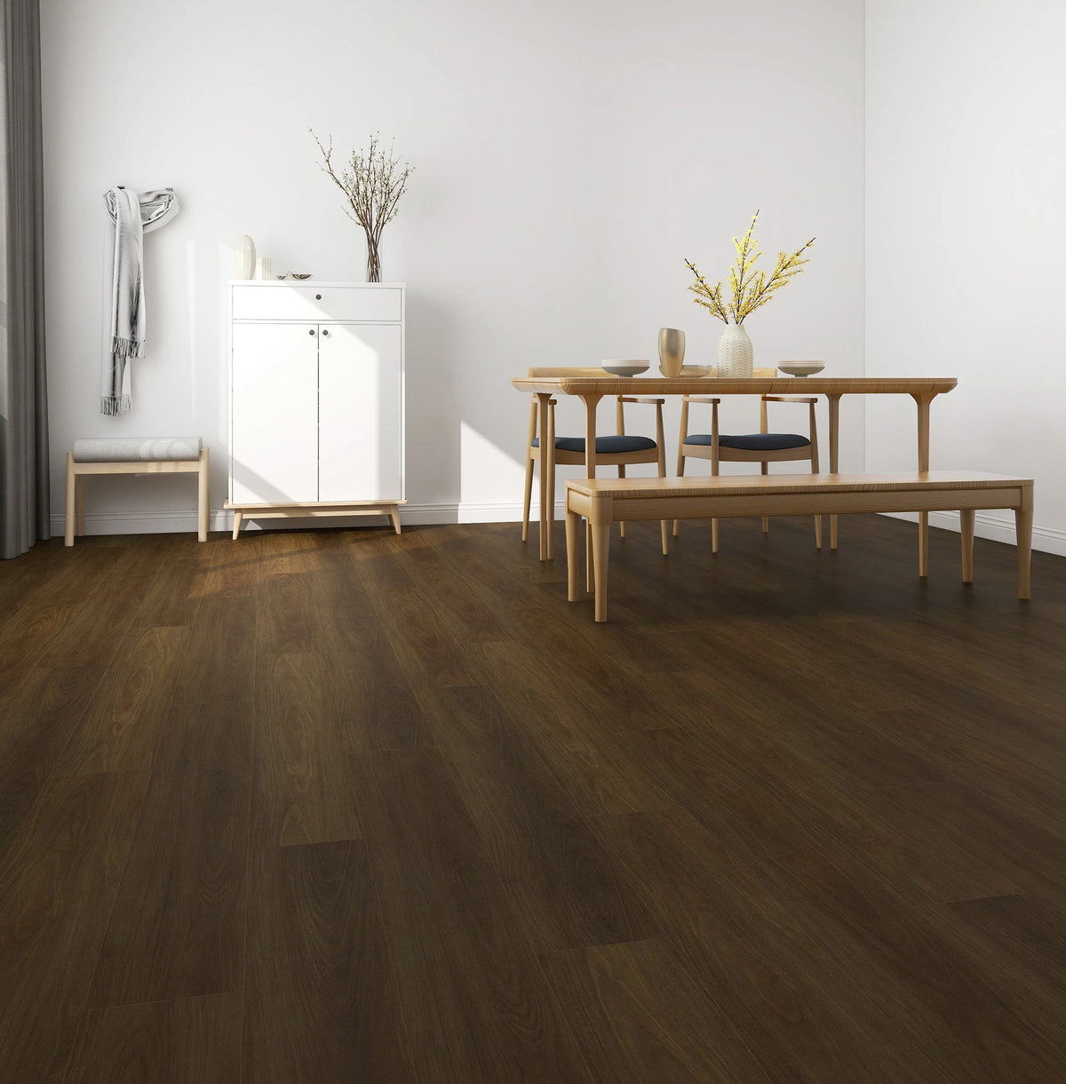 Premium Floors Titan Home Hybrid Flooring 5mm Roasted Blackbutt Setting