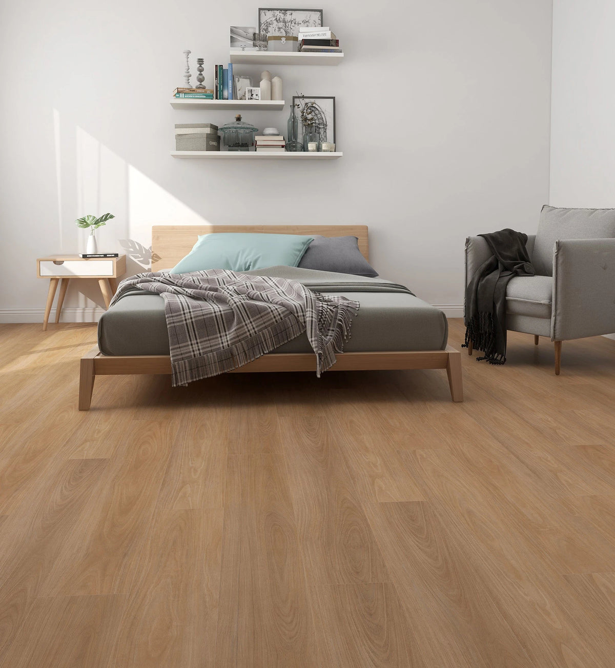 Premium Floors Titan Home Hybrid Flooring 5mm Tidal Blackbutt Setting