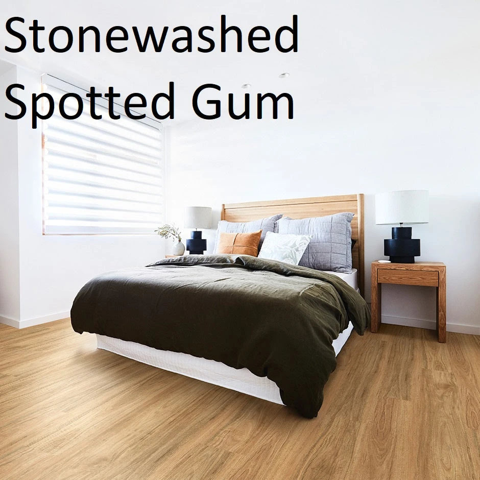 Premium Floors Titan Hybrid Flooring 6mm Stonewashed Spotted Gum Setting