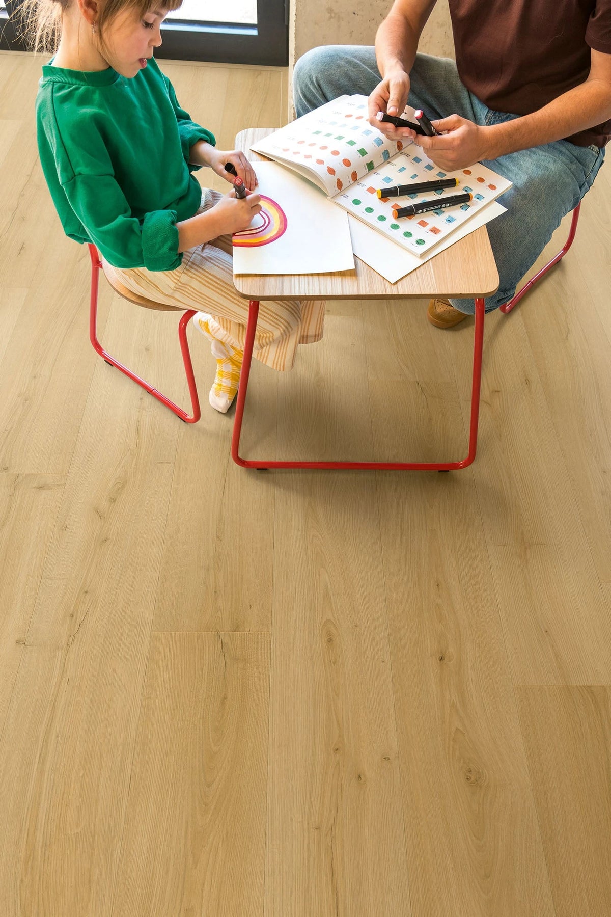 Quick-Step Bloom Hybrid Flooring 6mm Brushed Oak Honey Setting