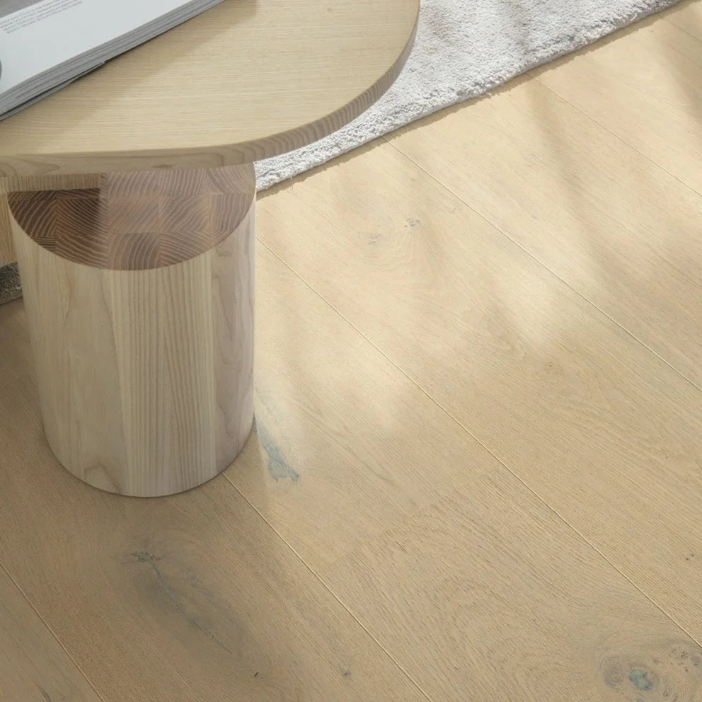 Quick-Step Faro Engineered Timber Flooring 13/2.5mm Lily White Oak Extra Matt Setting