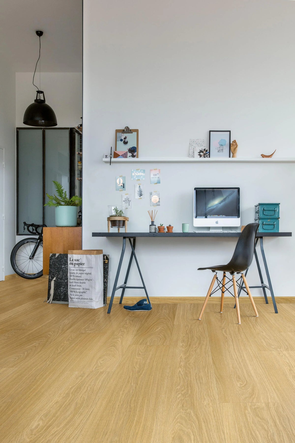 Quick-Step Fuse Luxury Vinyl Flooring 2.5mm Serene Oak Medium Natural Setting