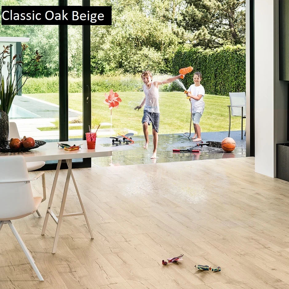 Quick-Step Impressive Laminate Flooring 8mm Classic Oak Beige Setting