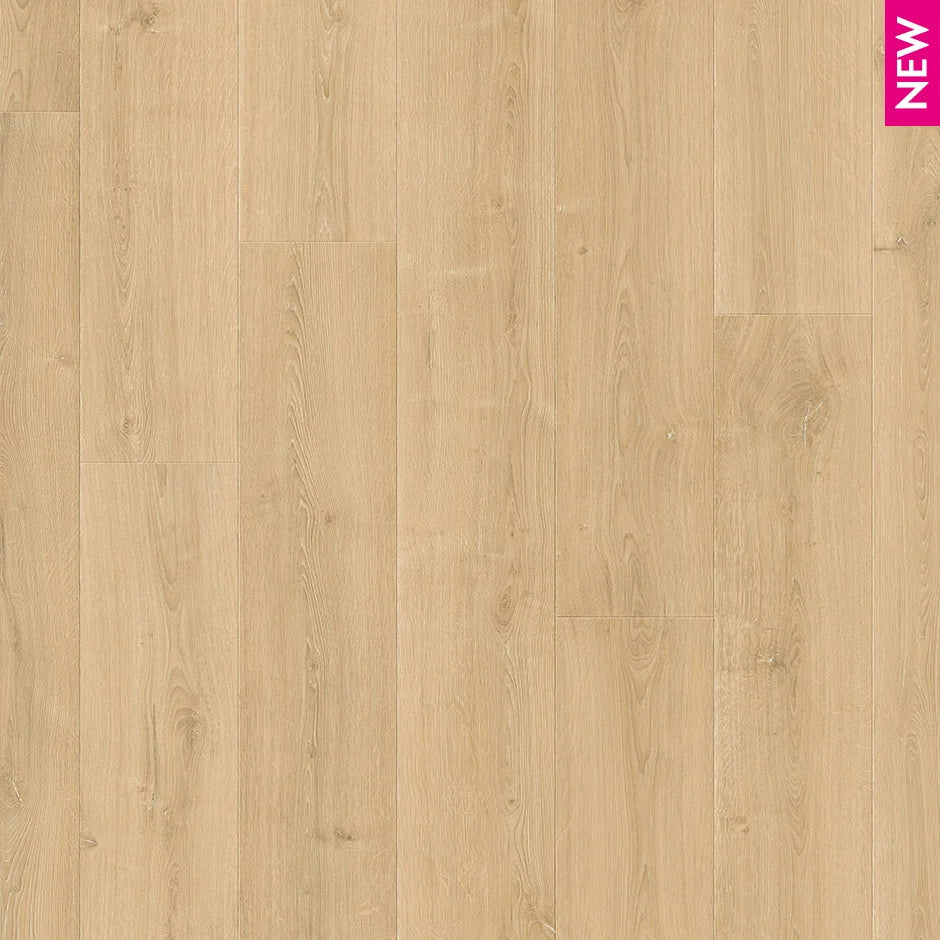 Quick-Step Perspective Nature Laminate Flooring 9mm Brushed Oak Natural Swatch