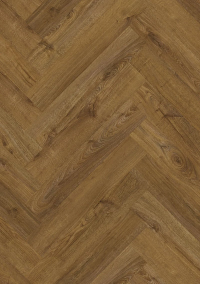 Quick-Step Pristine Herringbone Vinyl Flooring 2.5mm – Fall Oak Brown Swatch