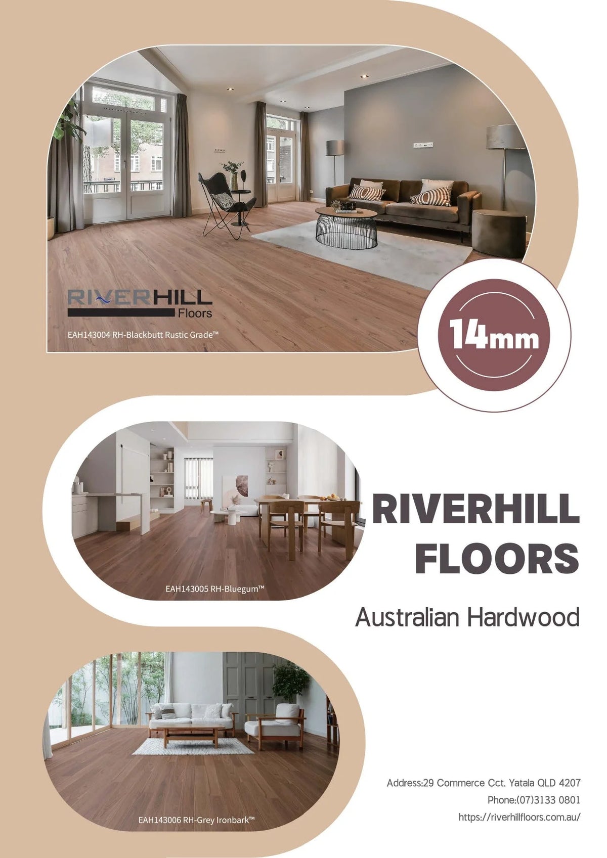 Riverhill Classique Oak Engineered Timber Flooring 14/2mm Brochure Cover