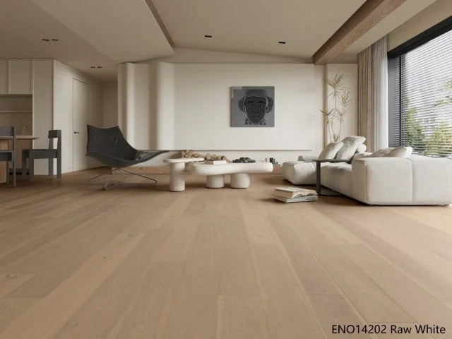 Riverhill Classique Oak Engineered Timber Flooring 14/2mm Raw White Setting