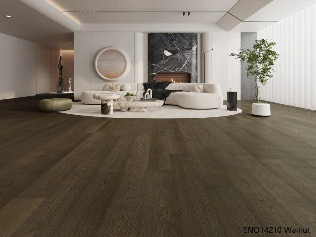 Riverhill Classique Oak Engineered Timber Flooring 14/2mm Walnut Setting