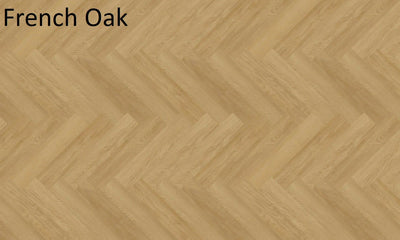 Riverhill Elegant Herringbone Hybrid Flooring 9.5mm French Oak Swatch